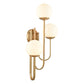 ELK SHOWROOM 89673/3 Caroline 28'' High 3-Light Left Sconce - Brushed Gold