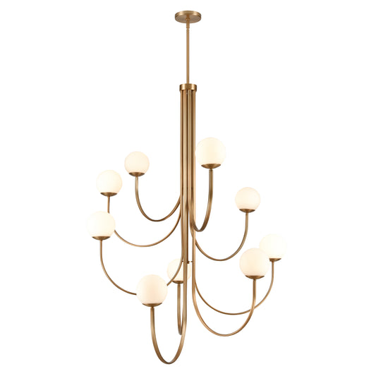 ELK SHOWROOM 89681/9 Caroline 44'' Wide 9-Light Chandelier - Brushed Gold