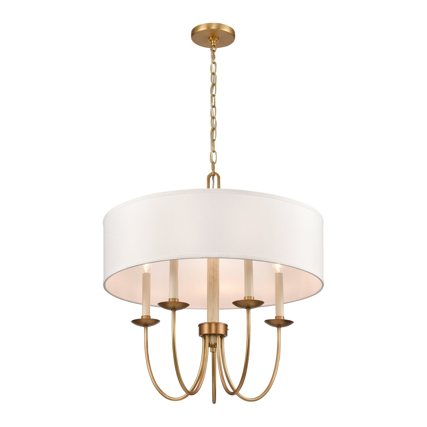 ELK SHOWROOM 89716/5 Neville 23'' Wide 5-Light Chandelier - Natural Brass