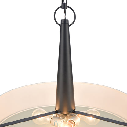 ELK SHOWROOM 89835/4 Leo 22'' Wide 4-Light Pendant - Matte Black