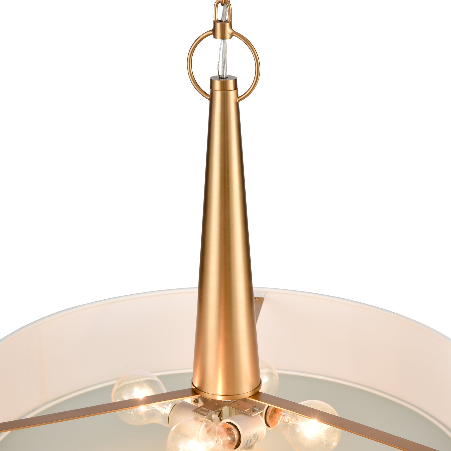 ELK SHOWROOM 89845/4 Leo 22'' Wide 4-Light Pendant - Brushed Gold