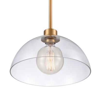 ELK SHOWROOM 89915/1 Julian 14'' Wide 1-Light Pendant - Brushed Gold