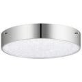 ELAN 84049 Crystal Moon 3000K 12" LED Flush Mount Chrome