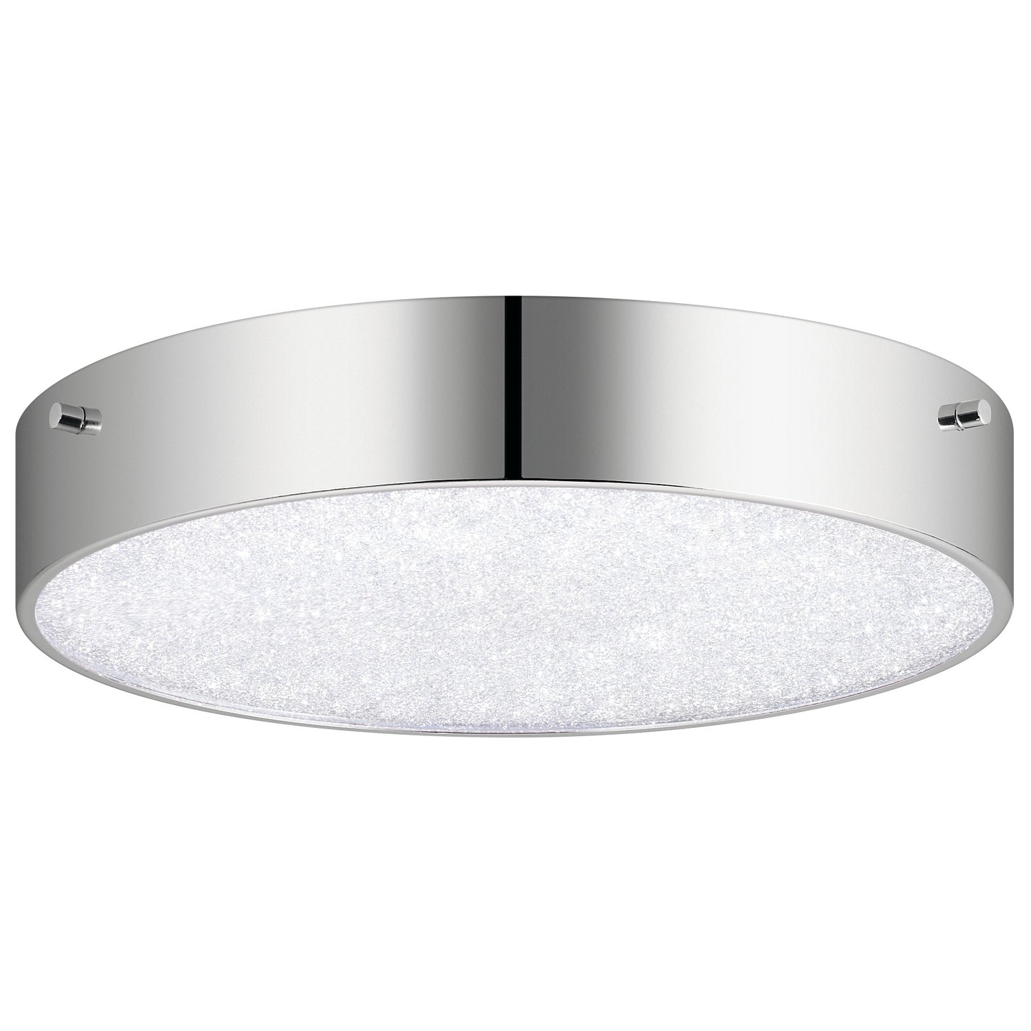ELAN 84049 Crystal Moon 3000K 12" LED Flush Mount Chrome