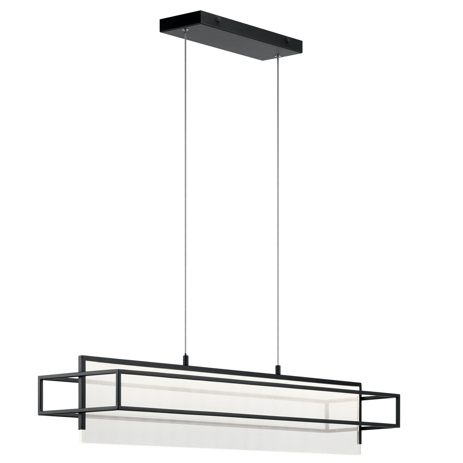 KICHLER 84051 Vega 38" Linear Pendant Matte Black