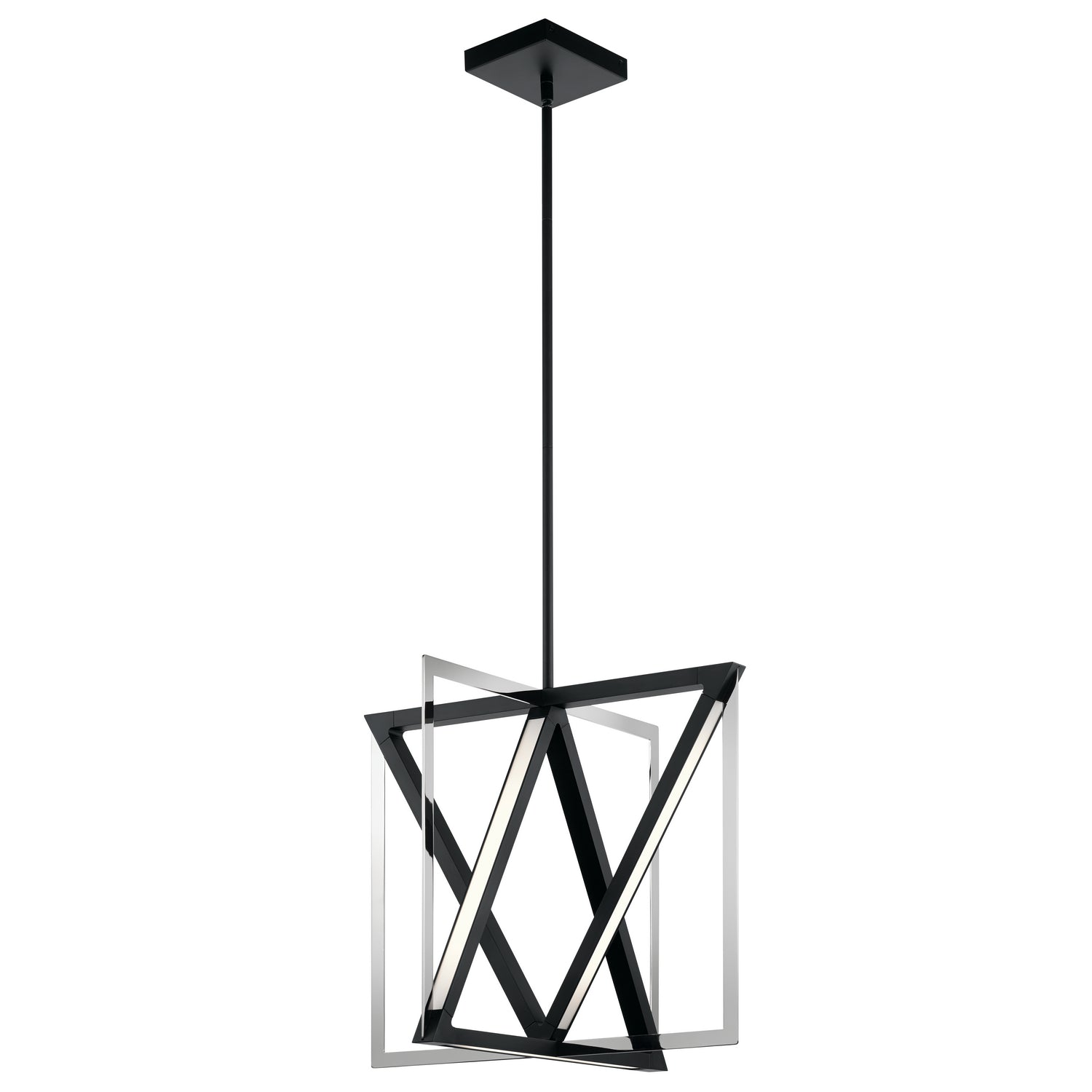 ELAN 84082 Axis 20.25" LED Pendant Matte Black