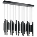 ELAN 84099 Soho 11 Light Rectangular Pendant Cluster Black