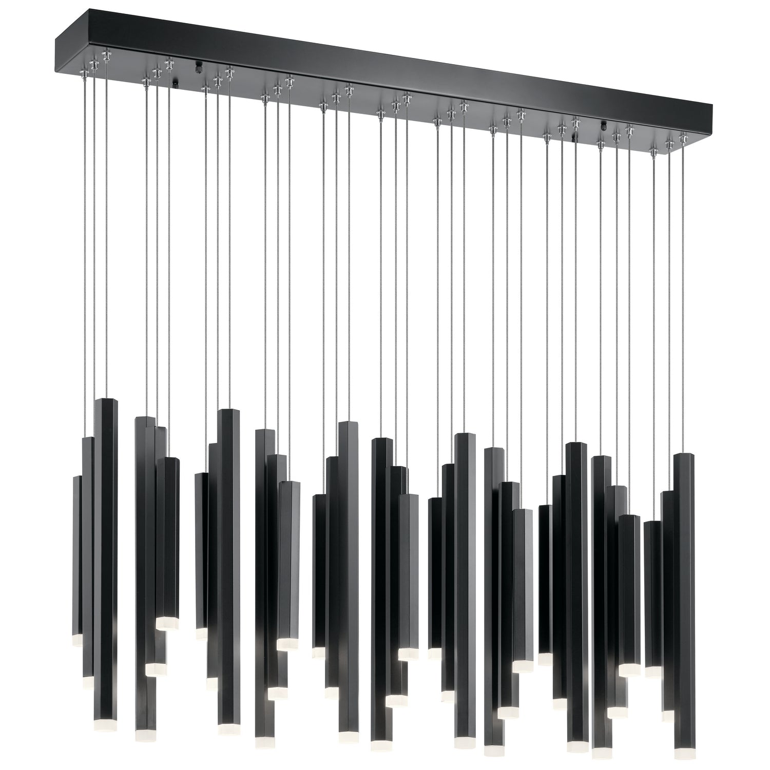 ELAN 84099 Soho 11 Light Rectangular Pendant Cluster Black