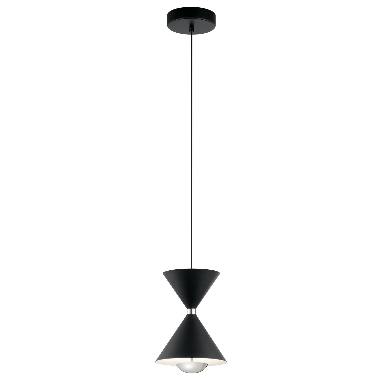 KICHLER 84112 Kordan 11" 1 Light Led Mini Pendant Matte Black