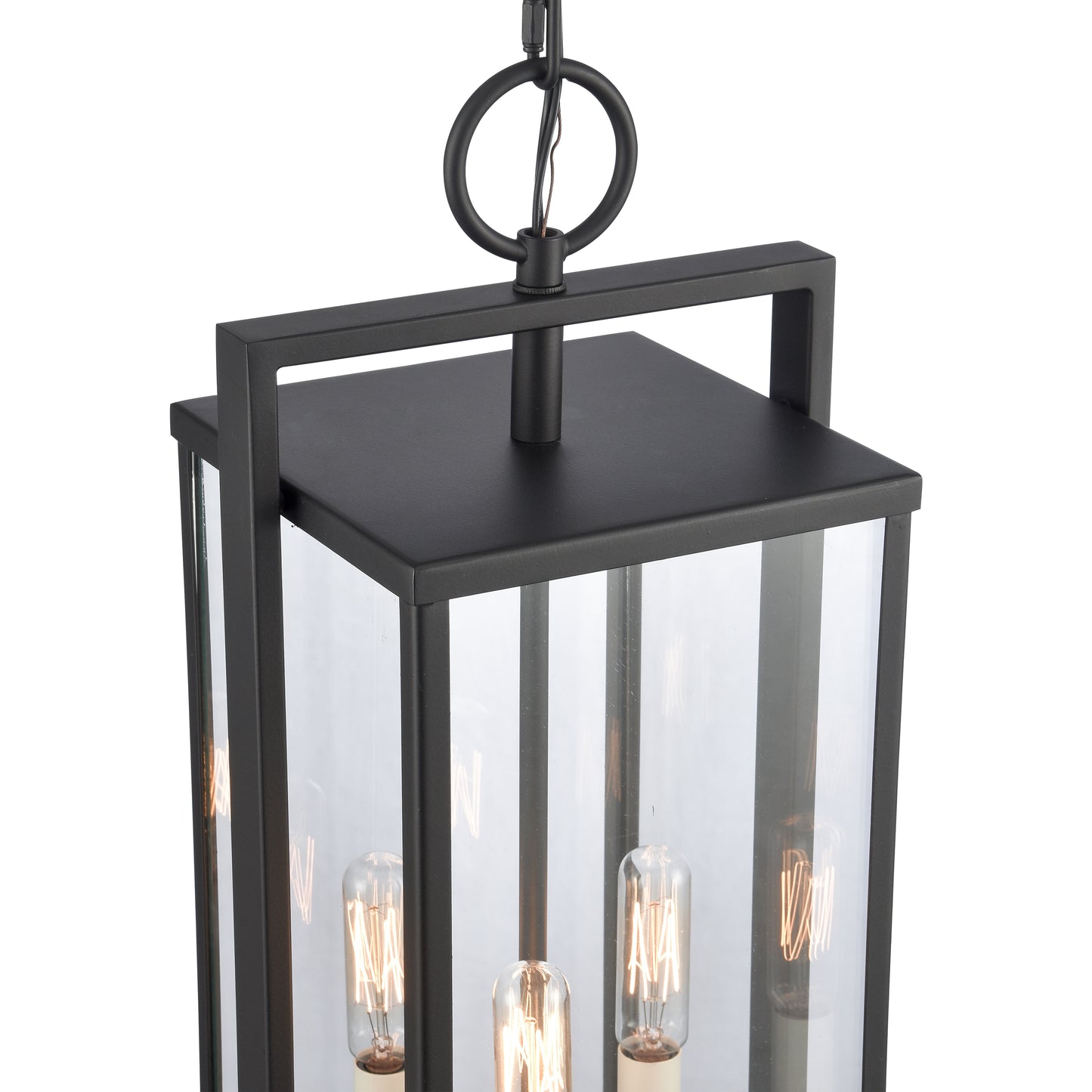 ELK SHOWROOM 90004/3 Gladwyn 22.75'' High 3-Light Outdoor Hanging Light - Matte Black