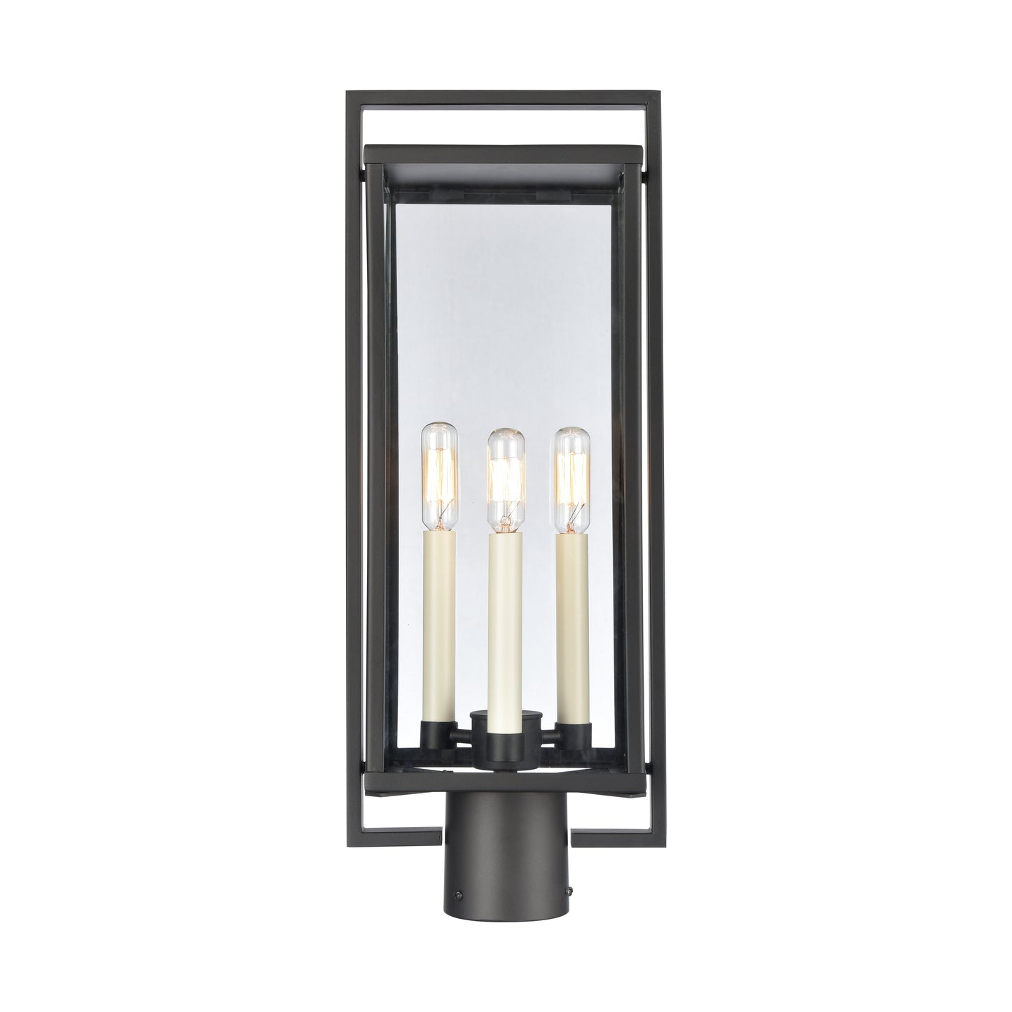 ELK SHOWROOM 90005/3 Gladwyn 21.5'' High 3-Light Outdoor Post Light - Matte Black