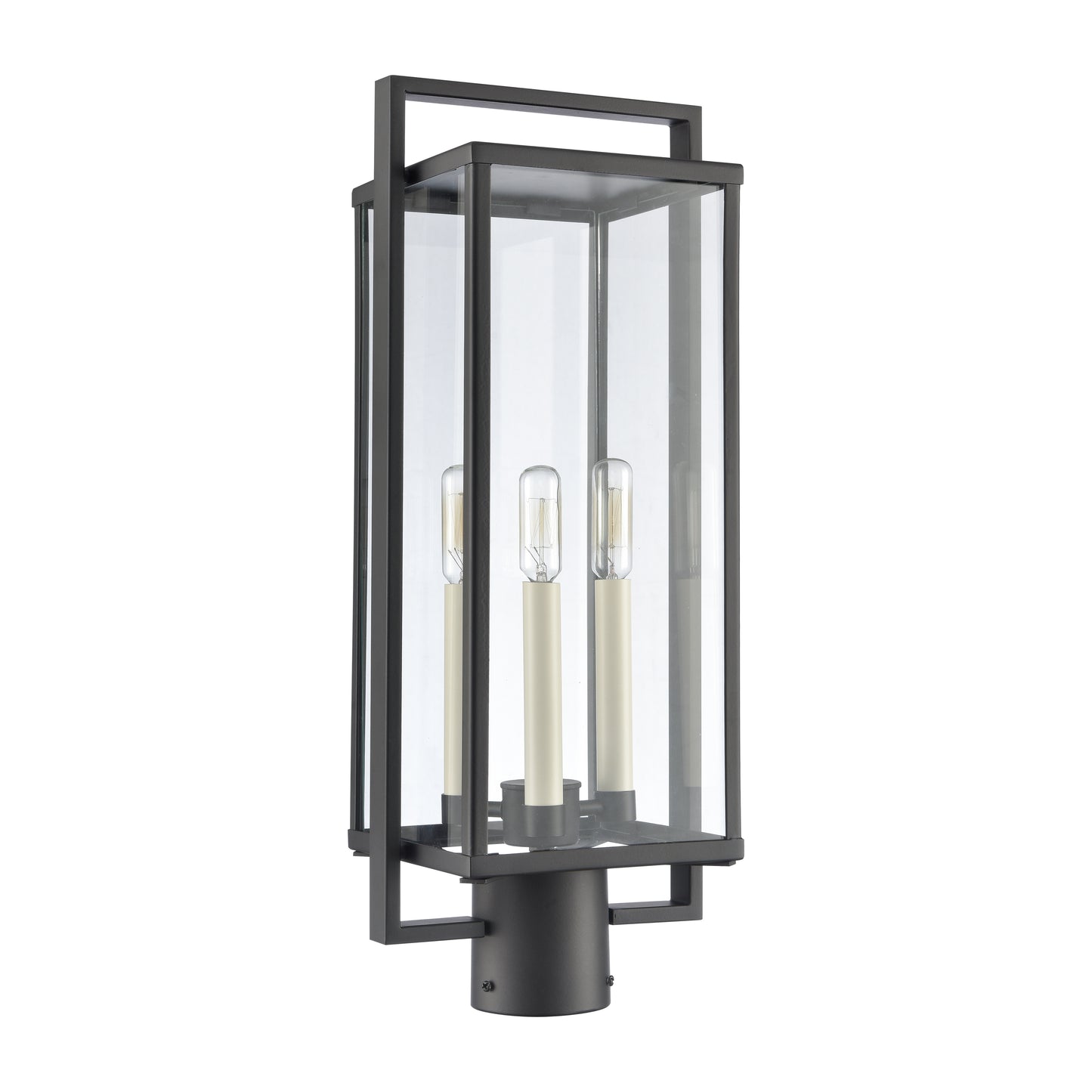 ELK SHOWROOM 90005/3 Gladwyn 21.5'' High 3-Light Outdoor Post Light - Matte Black