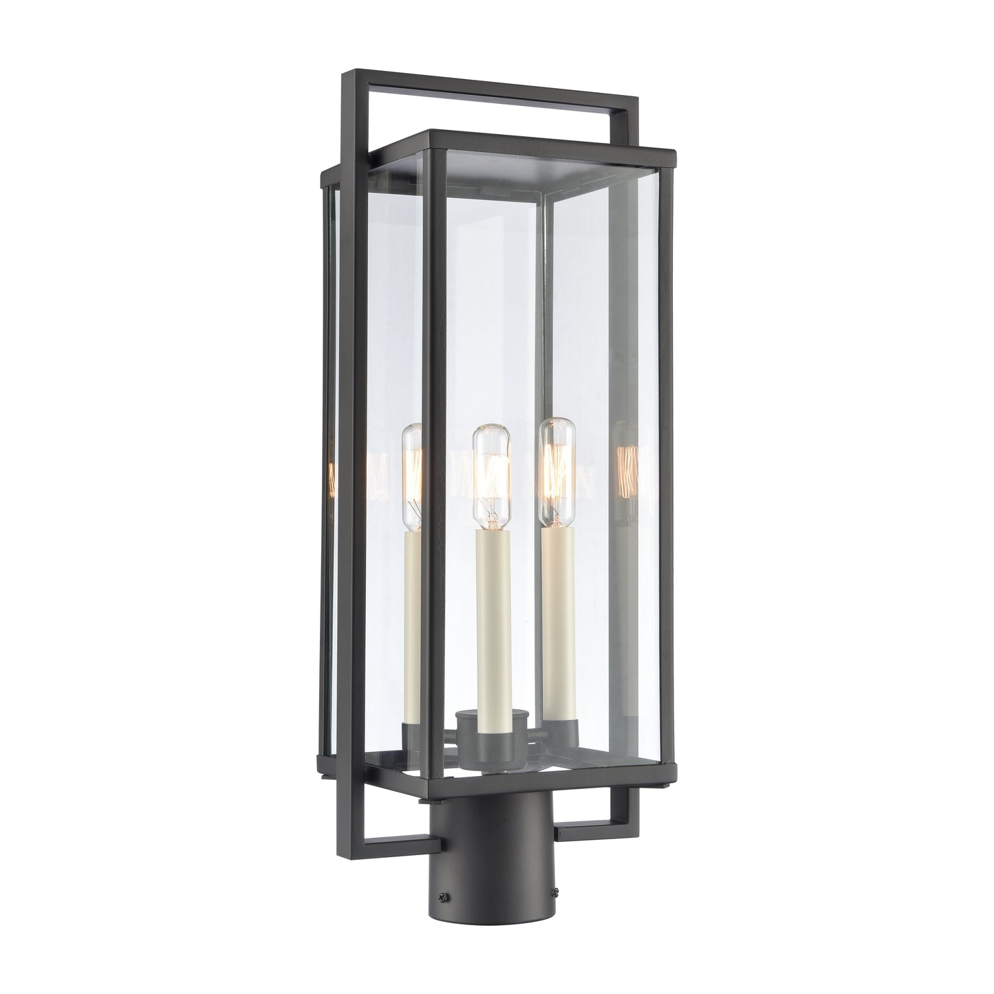 ELK SHOWROOM 90005/3 Gladwyn 21.5'' High 3-Light Outdoor Post Light - Matte Black