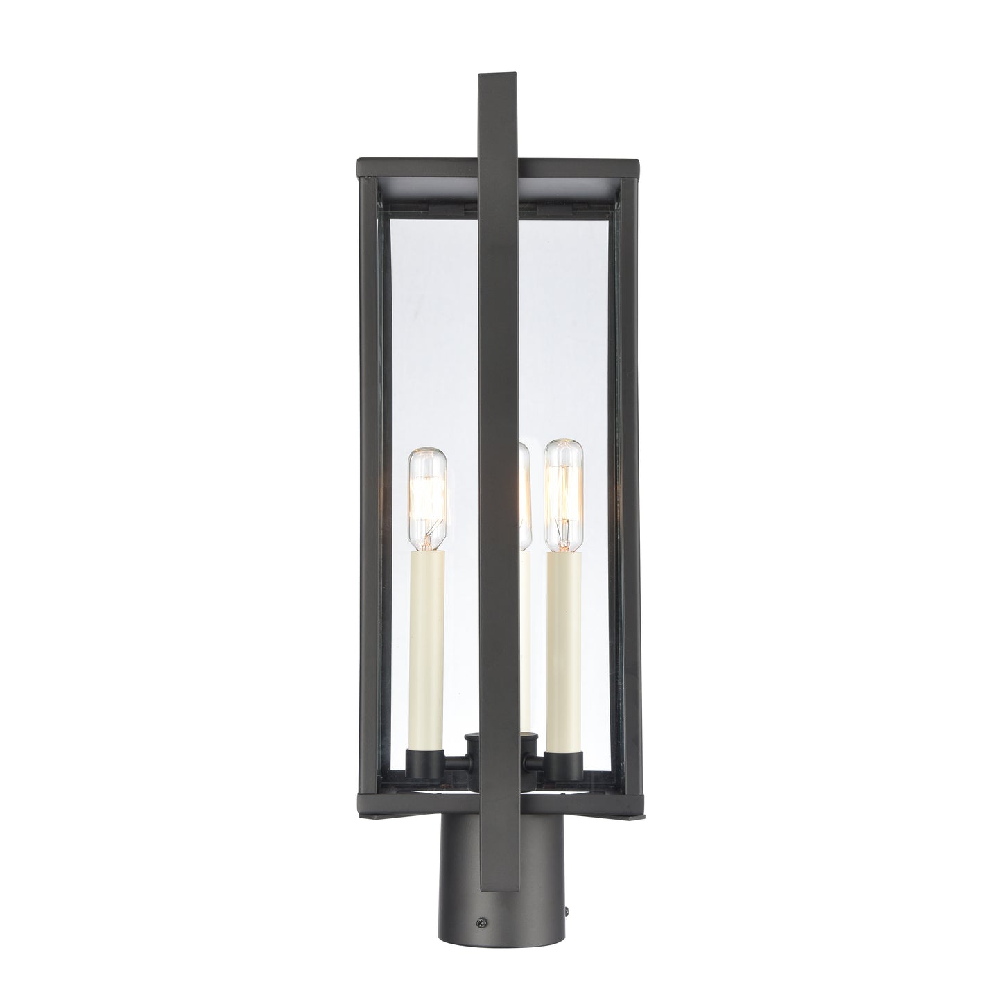 ELK SHOWROOM 90005/3 Gladwyn 21.5'' High 3-Light Outdoor Post Light - Matte Black