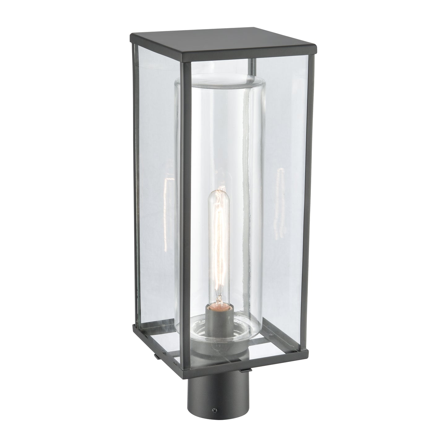 ELK SHOWROOM 90014/1 Augusta 19.75'' High 1-Light Outdoor Post Light - Matte Black