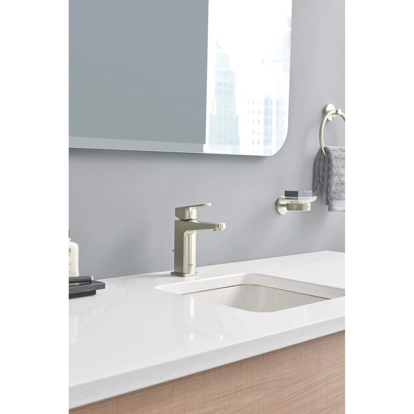 GROHE 23838EN0 Tallinn Single Hole Single-Handle Bathroom Faucet, 1.2 GPM - Brushed Nickel