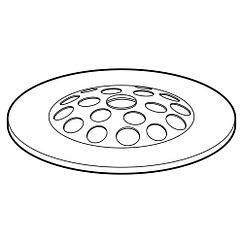 MOEN 90467 Grid Drain Cover In Chrome