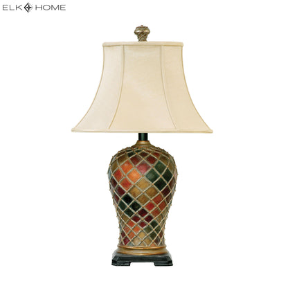 MARKETPLACE 91-152 Joseph 30'' High 1-Light Table Lamp - Multicolor