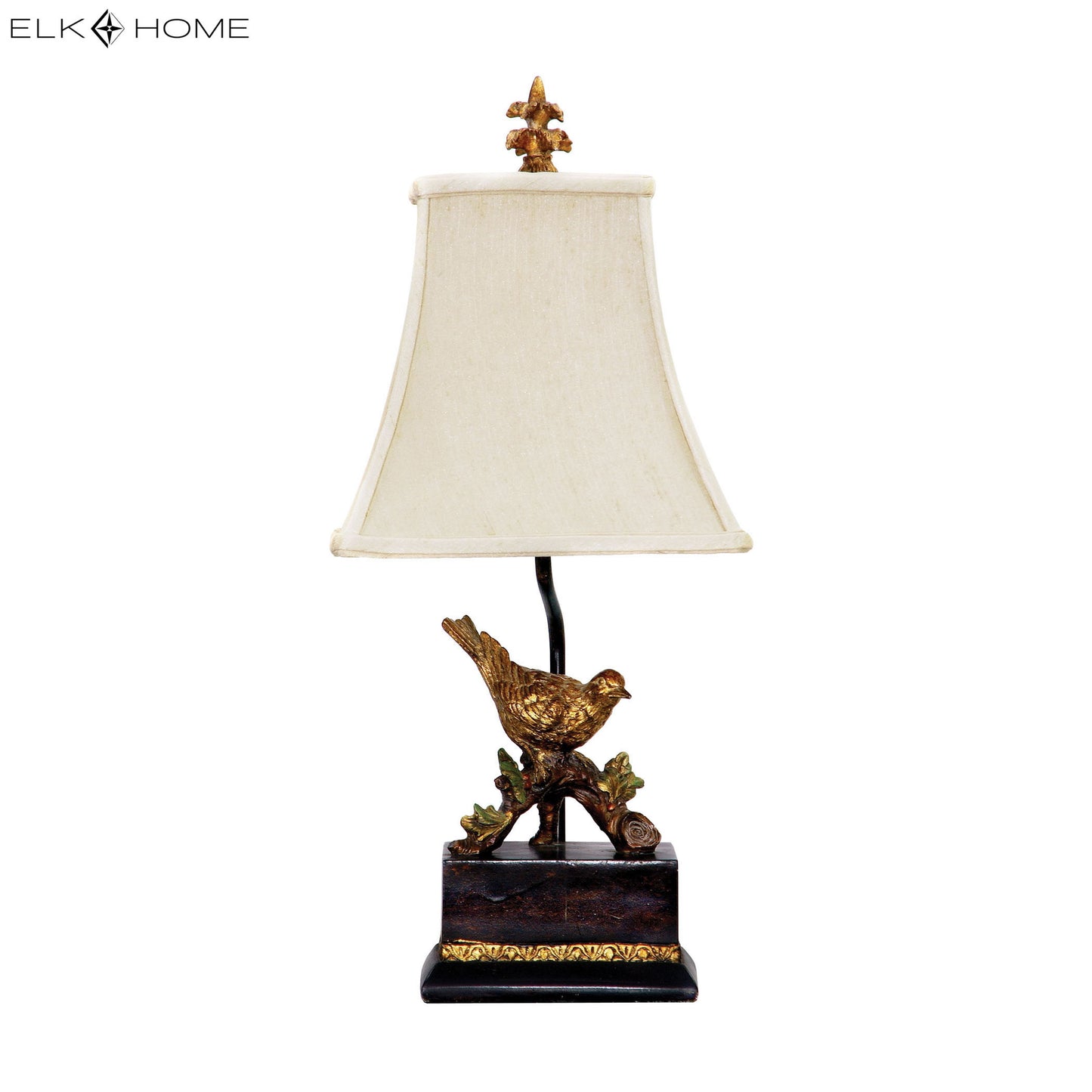 MARKETPLACE 91-171 Perching Robin 21'' High 1-Light Table Lamp - Antique Black