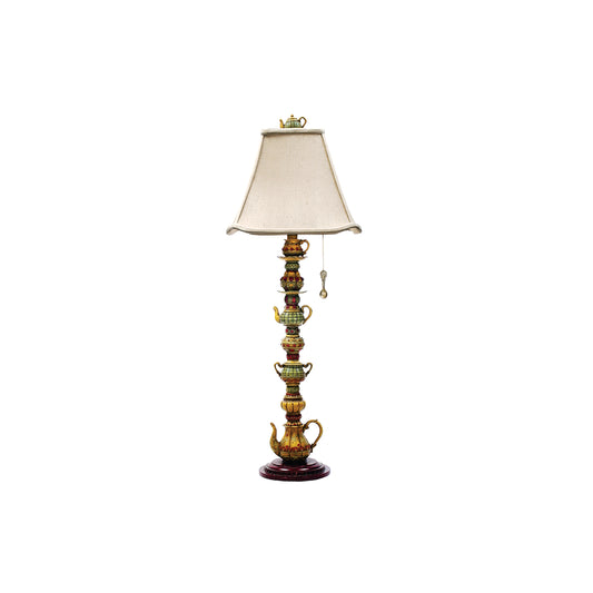 MARKETPLACE 91-253 Tea Service 35'' High 1-Light Table Lamp - Multicolor