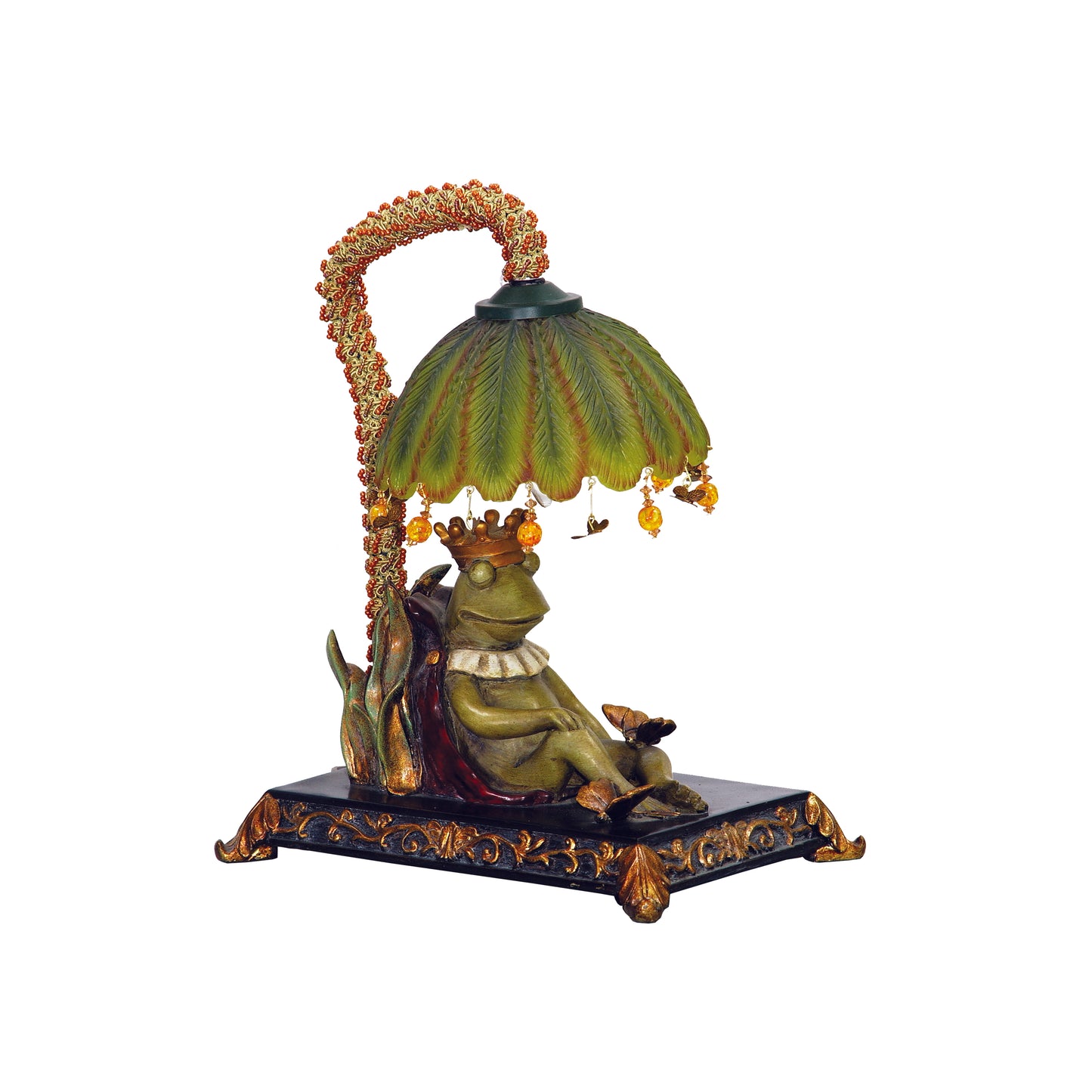 MARKETPLACE 91-740 Sleeping King Frog 12.3'' High 1-Light Table Lamp - Multicolor