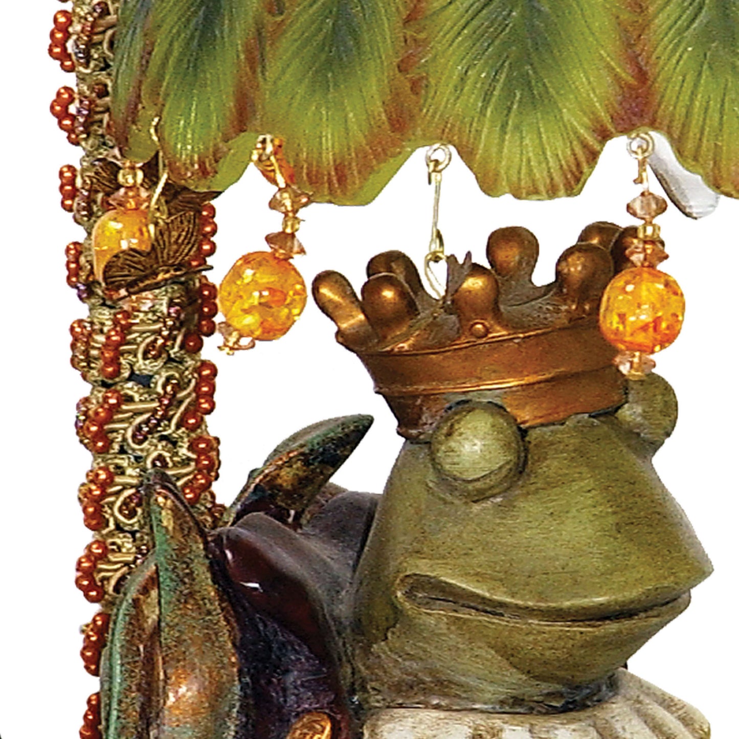 MARKETPLACE 91-740 Sleeping King Frog 12.3'' High 1-Light Table Lamp - Multicolor