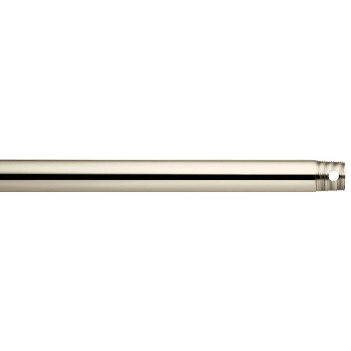 KICHLER 360000PN Dual Threaded 12" Downrod Polished Nickel