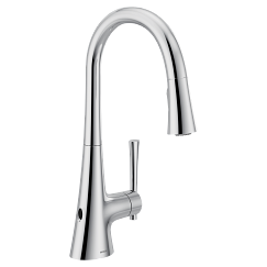 MOEN 9126EWC Kurv Motionsense Wave One-Handle Pulldown Touchless Kitchen Faucet - Chrome