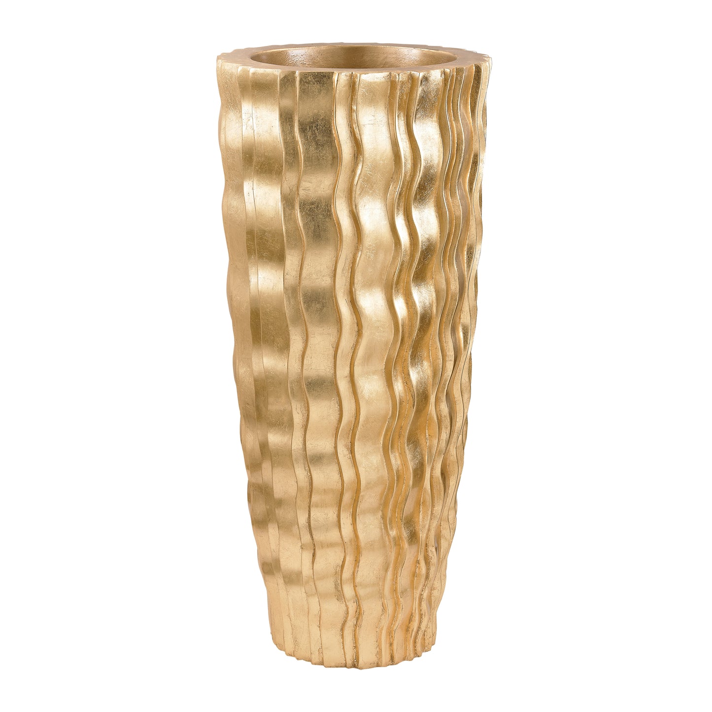 ELK SIGNATURE 9166-031 Wave Vase - Small Gold