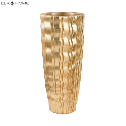 ELK SIGNATURE 9166-031 Wave Vase - Small Gold