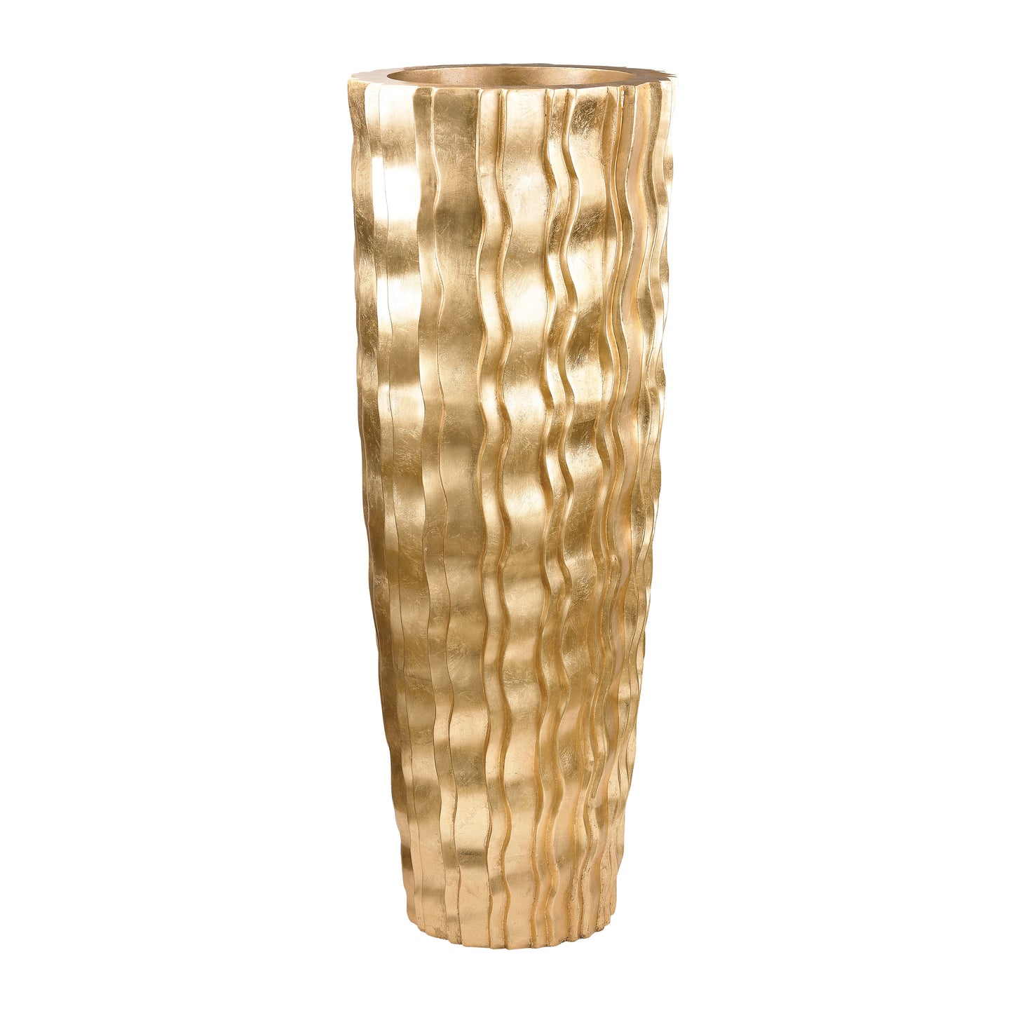 ELK SIGNATURE 9166-032 Wave Vase - Large Gold