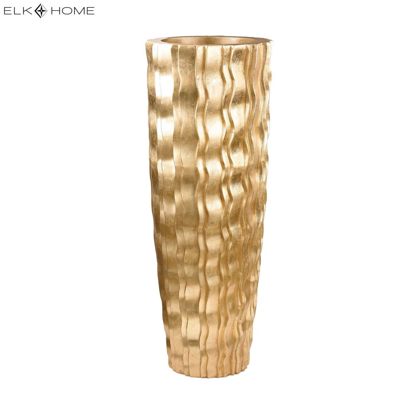 ELK SIGNATURE 9166-032 Wave Vase - Large Gold