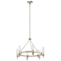 KICHLER 44284WWW Telan 6 Light Chandelier White Washed Wood
