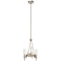 KICHLER 44286WWW Telan 3 Light Chandelier White Washed Wood