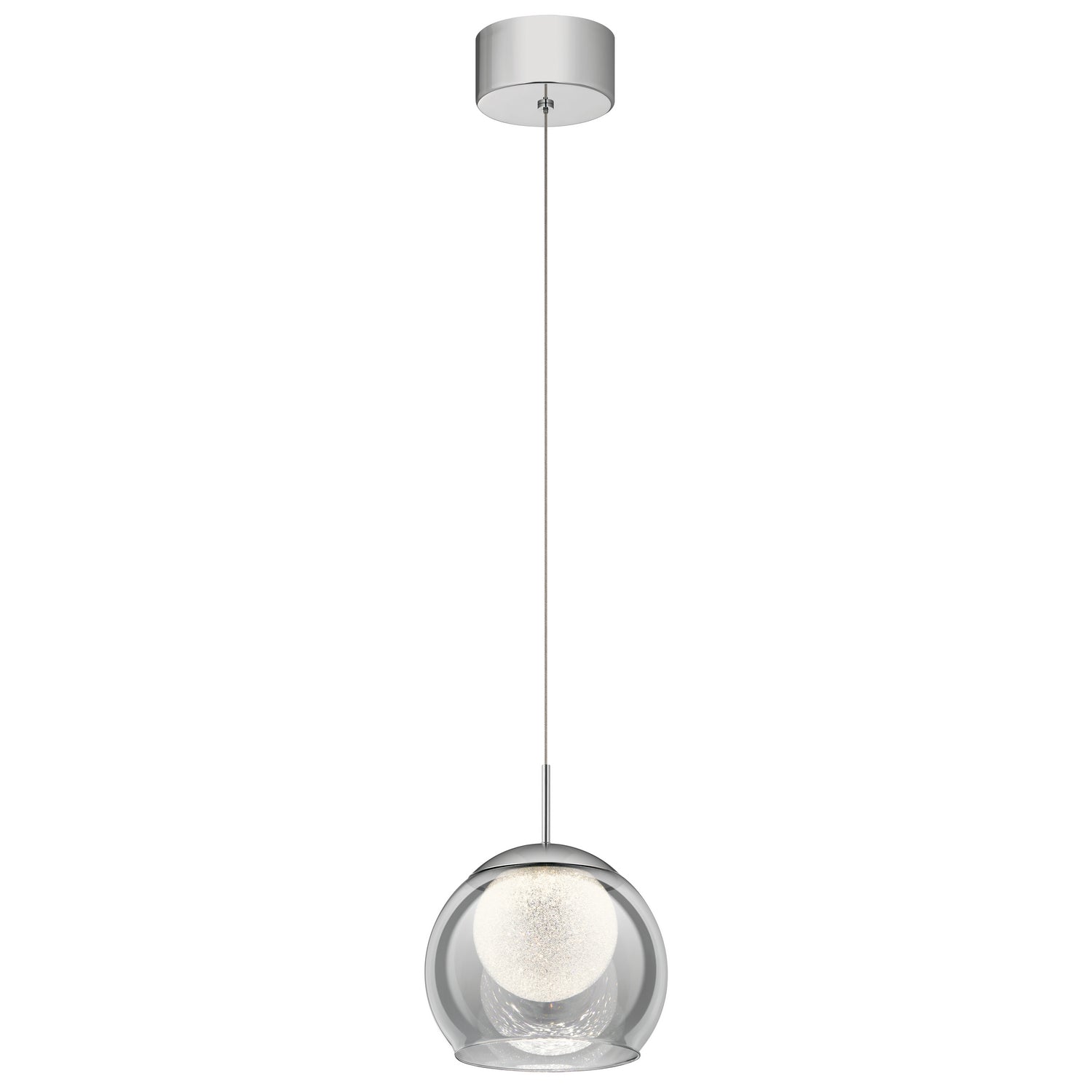 ELAN 84010 Lexi 1 Light Led Mini Pendant Chrome