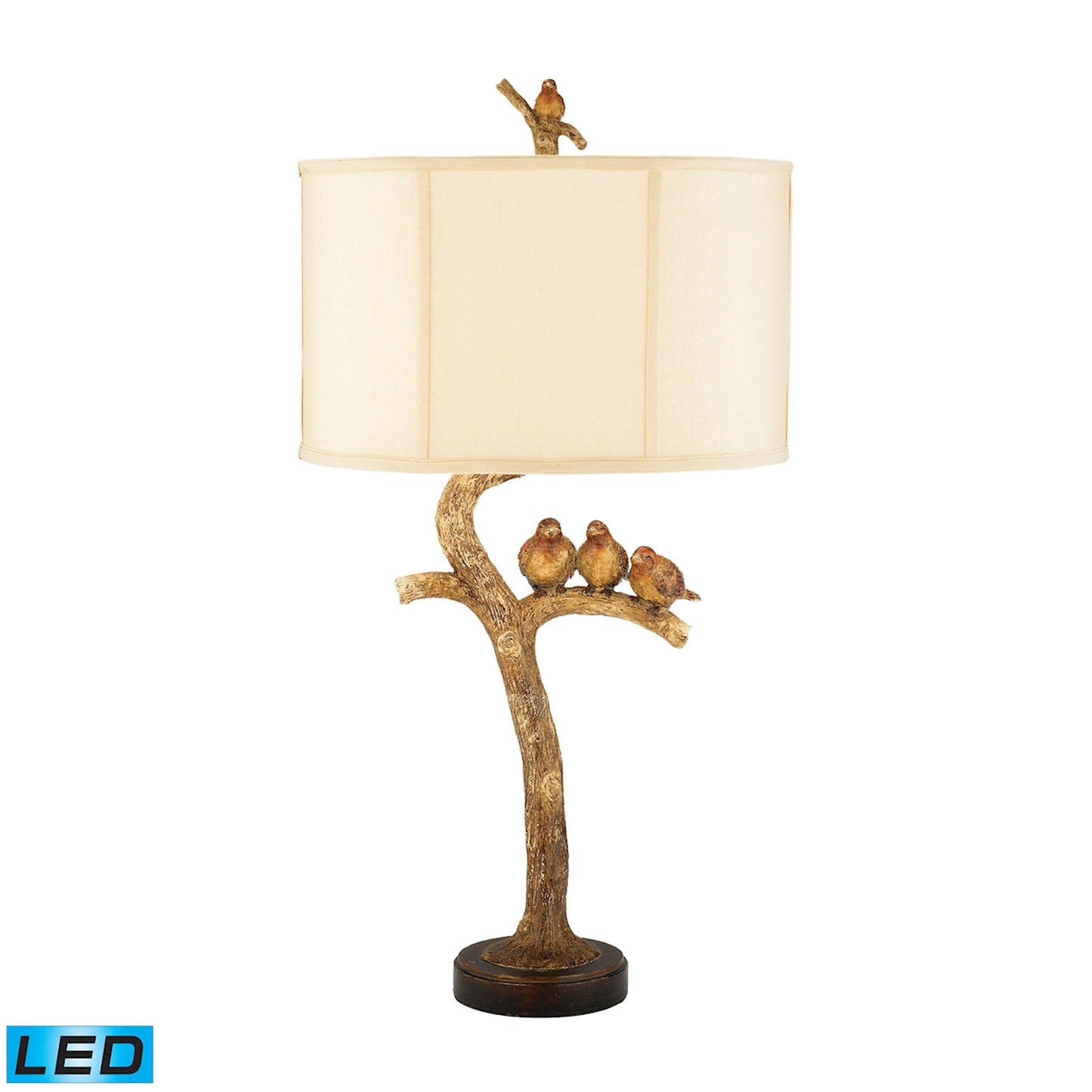 MARKETPLACE 93-052-LED Three Bird Light 31'' High 1-Light Table Lamp - Black