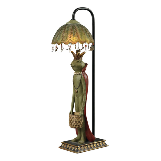 MARKETPLACE 93-19334 King Frog 21'' High 1-Light Table Lamp - Green