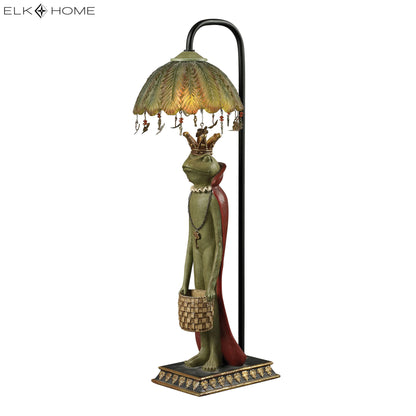 MARKETPLACE 93-19334 King Frog 21'' High 1-Light Table Lamp - Green