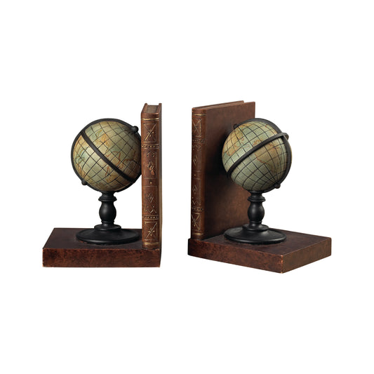 MARKETPLACE 93-9224 Atlas Bookend - Set of 2