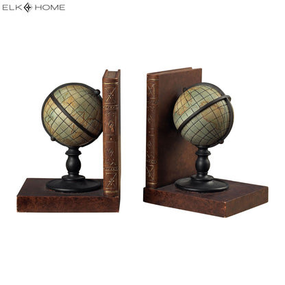 MARKETPLACE 93-9224 Atlas Bookend - Set of 2