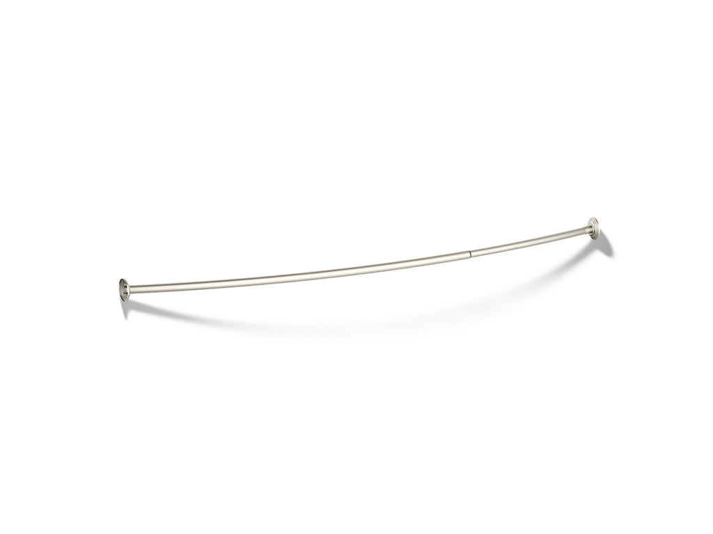 KOHLER K-9349-BN Expanse Curved Shower Rod - Vibrant Brushed Nickel