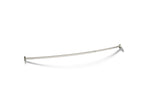 KOHLER K-9349-SN Expanse Curved Shower Rod - Vibrant Polished Nickel