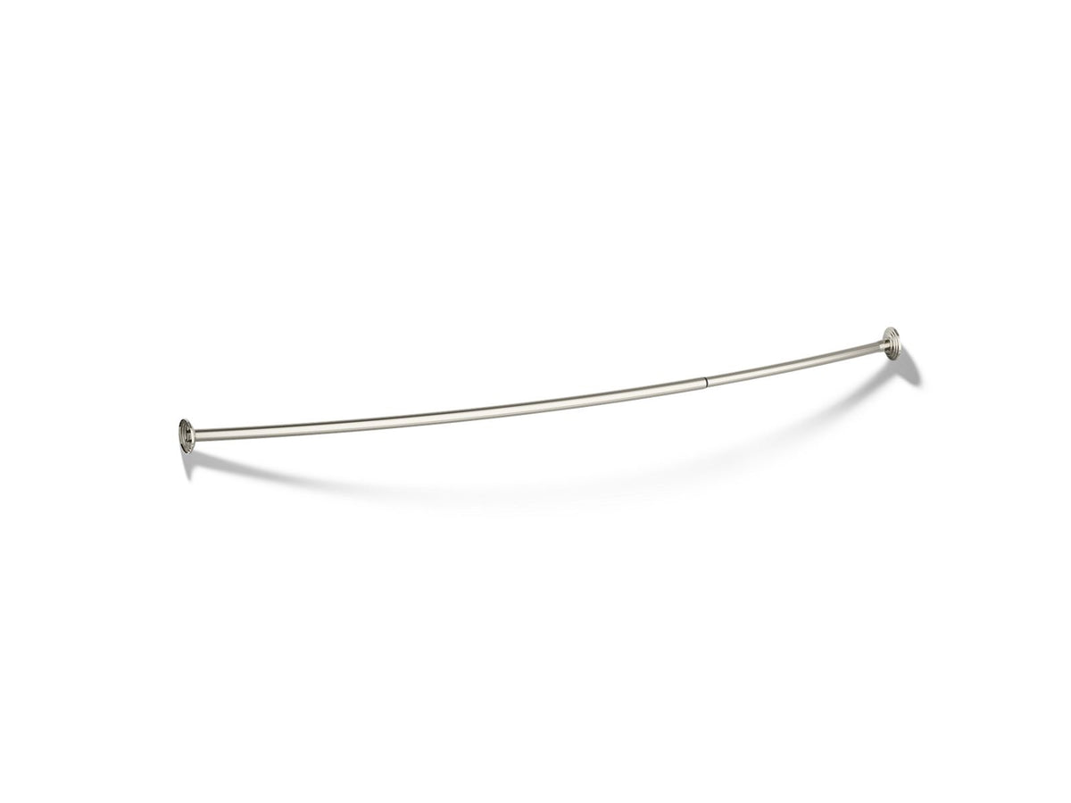 KOHLER K-9349-SN Expanse Curved Shower Rod - Vibrant Polished Nickel