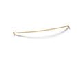 KOHLER K-9350-2MB Expanse Curved Shower Rod - Vibrant Brushed Moderne Brass