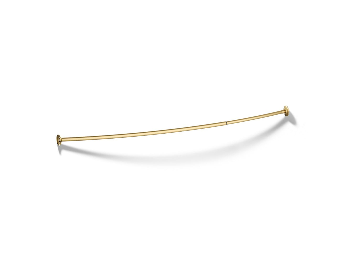 KOHLER K-9350-2MB Expanse Curved shower rod - Vibrant Brushed Moderne Brass