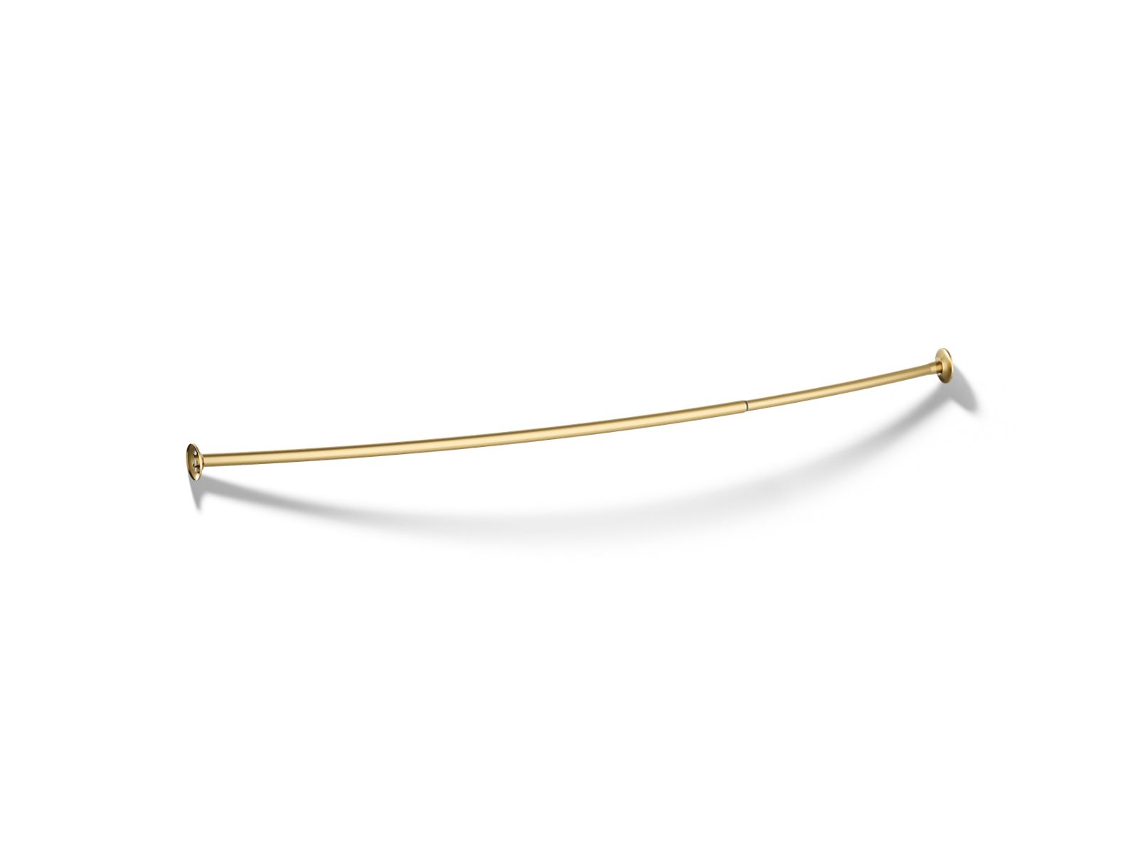 KOHLER K-9350-2MB Expanse Curved Shower Rod - Vibrant Brushed Moderne Brass