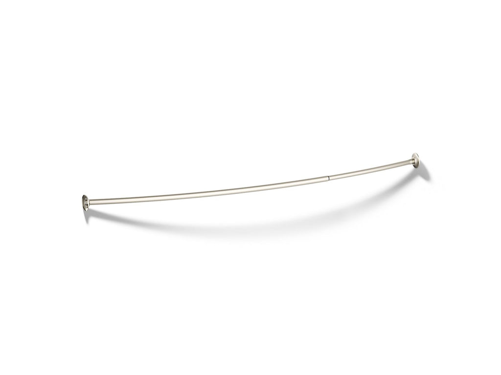 KOHLER K-9350-BN Expanse Curved Shower Rod - Vibrant Brushed Nickel