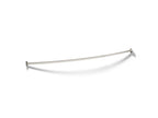 KOHLER K-9350-SN Expanse Curved Shower Rod - Vibrant Polished Nickel