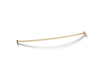 KOHLER K-9351-2MB Expanse Curved Shower Rod - Vibrant Brushed Moderne Brass