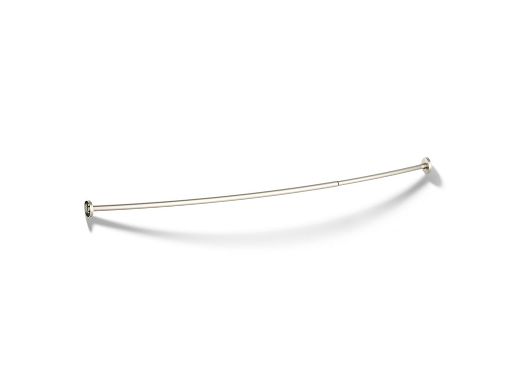 KOHLER K-9351-BN Expanse Curved Shower Rod - Vibrant Brushed Nickel
